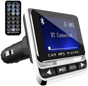 img 4 attached to WYYHAA Bluetooth FM Transmitter for Car with Handsfree Technology - Wireless Bluetooth Car FM Transmitter Radio MP3 Music Player USB Charger - Includes Remote Control