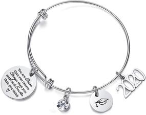 img 4 attached to AZORA Graduation Inspirational Bracelet Engraved