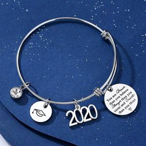 img 1 attached to AZORA Graduation Inspirational Bracelet Engraved