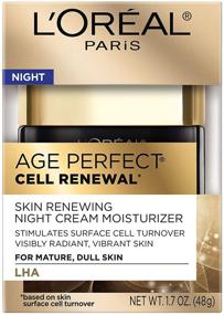 img 3 attached to L'Oreal Paris Skincare Age Perfect Cell Renewal Night Cream - Face Moisturizer with Salicylic Acid for Surface Cell Turnover, Radiant & Vibrant Skin - 1.7 oz (Packaging May Vary)