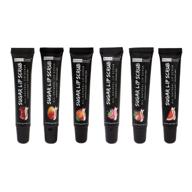 👄 exfoliate & moisturize with the luxurious set of 6 beauty treats sugar lip scrub tubes logo