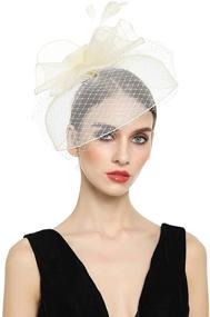 img 4 attached to 👒 Fascinators Kentucky Pillbox Cocktail Headwear - Women's Special Occasion Accessories