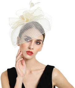 img 1 attached to 👒 Fascinators Kentucky Pillbox Cocktail Headwear - Women's Special Occasion Accessories