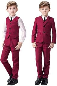 img 2 attached to 👦 Stylish Boys' Clothing: Suits, Tuxedos, Blazers, and Pants