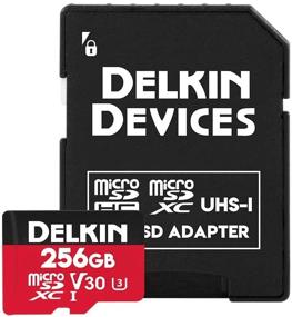 img 2 attached to Delkin Devices 256GB Выберите microSDXC UHS-I (V30) Карта памяти - Эффективное решение для хранения высокоскоростной передачи данных (DDMSDR500256)