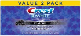 img 3 attached to Get Whiter Teeth with Crest 3D White Charcoal Toothpaste 4.1 Oz (116g) - Pack of 2