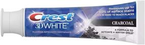 img 2 attached to Get Whiter Teeth with Crest 3D White Charcoal Toothpaste 4.1 Oz (116g) - Pack of 2