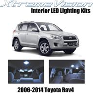 xtremevision interior led for toyota rav4 2006-2014 (6 pieces) cool white interior led kit installation tool logo