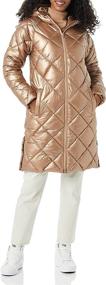 img 4 attached to 🧥 Amazon Essentials Women's Knee Length Heavyweight Diamond Quilted Puffer Coat