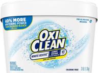 🌟 get whiter & brighter clothes with oxiclean white revive laundry whitener + stain remover, 3 lbs! logo