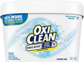 img 4 attached to 🌟 Get Whiter & Brighter Clothes with OxiClean White Revive Laundry Whitener + Stain Remover, 3 lbs!