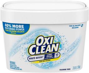 img 3 attached to 🌟 Get Whiter & Brighter Clothes with OxiClean White Revive Laundry Whitener + Stain Remover, 3 lbs!