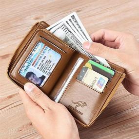 img 3 attached to Reshline Mens Blocking Wallet BROWN Men's Accessories for Wallets, Card Cases & Money Organizers