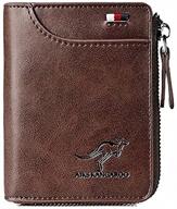 reshline mens blocking wallet brown men's accessories for wallets, card cases & money organizers logo