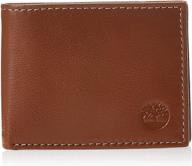 timberland slimfold leather wallet: sleek black men's accessory for wallets, card cases & money organizers logo