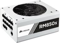 💡 corsair rmx белая серия, rm850x, 850w, сертифицированный 80 plus gold, полностью модульный блок питания - белый логотип