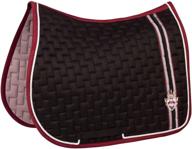 🐎 equine couture all purpose horse riding saddle pad, equestrian saddle pad for standard size logo