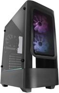 raidmax evol h07 atx mid 🕹️ tower gaming case: закаленное стекло, в комплекте argb-вентиляторы. логотип