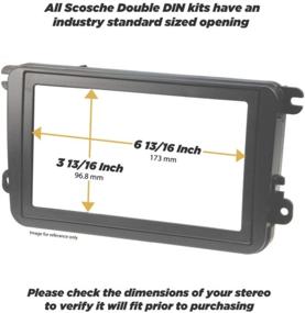 img 1 attached to Улучшенный набор к радиопанели Scosche BW2376DDB Double DIN черного цвета для BMW X5 2000-06, идеально совместимый