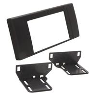 улучшенный набор к радиопанели scosche bw2376ddb double din черного цвета для bmw x5 2000-06, идеально совместимый логотип