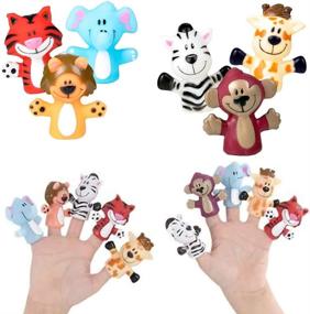 img 4 attached to 🦁 Animal Finger Puppet by Dreidel Company