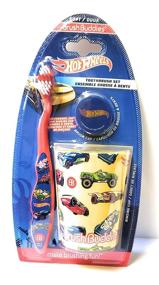 img 2 attached to 🚗 Rev up Your Brushing Routine: Brush Buddies Hot Wheels Toothbrush Set featuring Toothbrush, Cap, and Cup