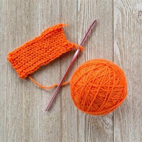 img 2 attached to 🧶 Mary Maxim Twinkle Yarn - Baby Knitting & Crochet Yarn - Sock Yarn - Acrylic Yarn - 4 Ply - 230 Yards - 1.75 oz (Orange)