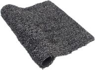 🚪 ivygrip black magic doormat - 36"x24", super absorbent mud rubber backed mat, non-slip indoor/outdoor low profile, machine washable pet shoe scraper carpet, rug for entryway логотип