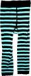 sourpuss turquoise striped leggings clothing logo