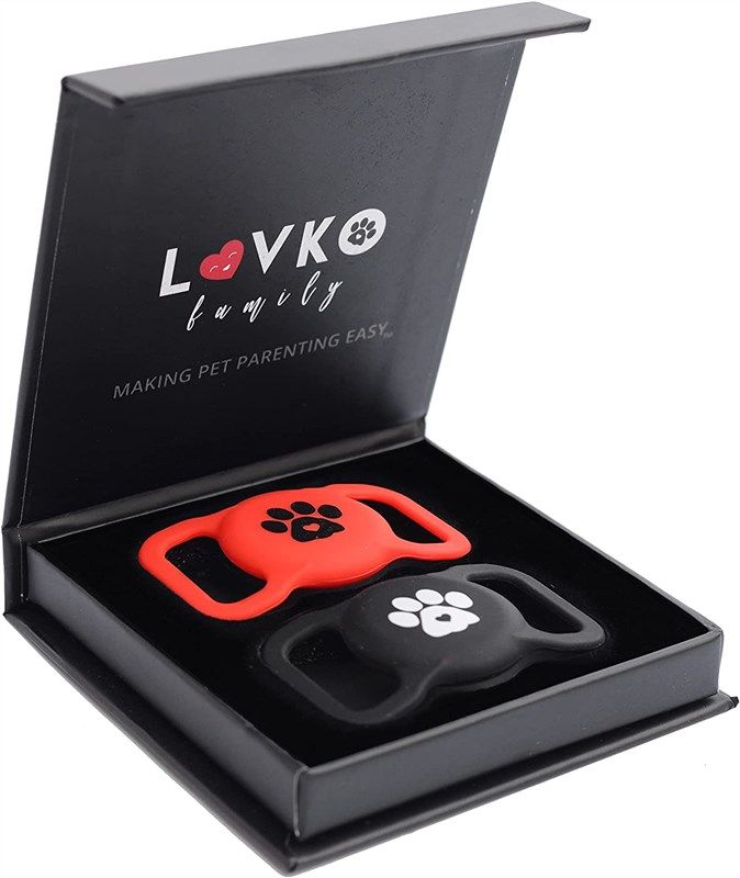 luvko family airtag collar holder 로고