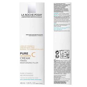 img 3 attached to La Roche-Posay Redermic C Anti-Wrinkle Vitamin C Moisturizer: Hydrate and Rejuvenate for Normal to Combo Skin, 1.35 Fl. Oz.