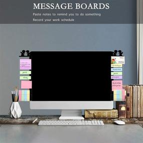 img 3 attached to MEGREZ Acrylic Monitor Memo Board – Transparent Sticky Note Panel for Computer – 2PCS (Left & Right) – Angels