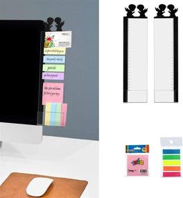 img 1 attached to MEGREZ Acrylic Monitor Memo Board – Transparent Sticky Note Panel for Computer – 2PCS (Left & Right) – Angels