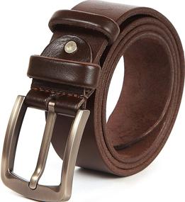 img 4 attached to Heavy Dress Jeans Concealed Carry Men's Accessories for Belts