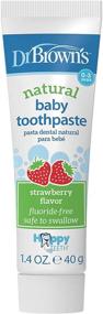 img 2 attached to 🦒 Infant-to-Toddler Giraffe Toothbrush and Strawberry Toothpaste Set by Dr. Brown's