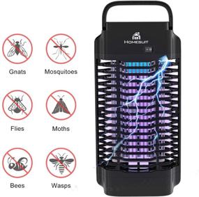 img 4 attached to Homesuit 18w Bug Zapper - Outdoor & Indoor, Electric 4200V Mosquito Zapper, Electronic Mosquito Killer/Insect Fly Pest Trap for Backyard, Patio, Home