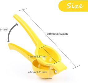 img 3 attached to 🍋 KUFUNG Metal Lemon Squeezer - Efficient Manual Citrus Juicer for Maximum Juice Extraction (M, Yellow)