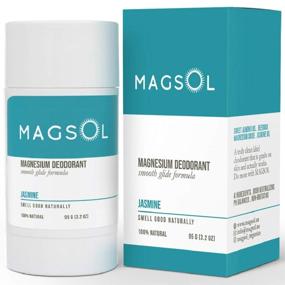 img 4 attached to MAGSOL Natural Deodorant for Women & Men - Aluminum Free Deodorant with Magnesium - Ultra Sensitive Skin Friendly, Baking Soda Free - Jasmine Scented