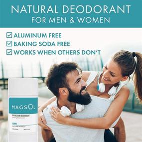 img 3 attached to MAGSOL Natural Deodorant for Women & Men - Aluminum Free Deodorant with Magnesium - Ultra Sensitive Skin Friendly, Baking Soda Free - Jasmine Scented