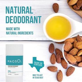 img 1 attached to MAGSOL Natural Deodorant for Women & Men - Aluminum Free Deodorant with Magnesium - Ultra Sensitive Skin Friendly, Baking Soda Free - Jasmine Scented