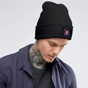 img 2 attached to Черная шапка Thy Thou Slouchy Beanie Black 64 для активного отдыха на открытом воздухе в наряде для снаружи.