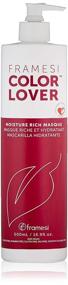 img 4 attached to 🌈 Framesi Color Lover Moisture Rich Masque: Sulfate-Free Hair Mask for Vibrant Color, Revitalizes Dry, Damaged Hair