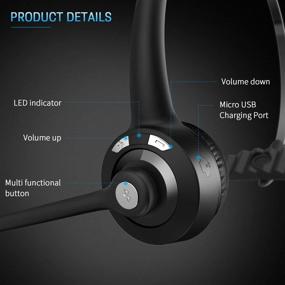 img 1 attached to 🎧 BlueFire Pro Беспроводные наушники с Bluetooth для грузовиков - Беспроводная наушники с микрофоном для телефонов, Skype, колл-центров и офисов.