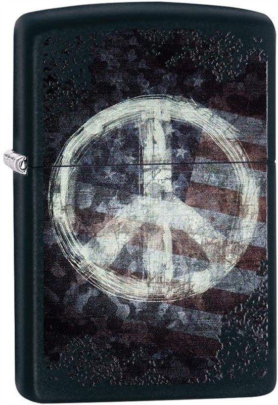 zippo peace american pocket lighter 로고