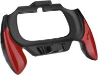 🎮 enhance your gaming experience with junluck game handle holder for ps vita 2000 - ergonomic, comfortable & anti-skid (red) logo
