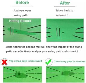 img 1 attached to 🏌️ Golf Swing Training Mat - Swing Detection Mat for Improved Accuracy - Durable Golf Mat for Ground Rug Swing Detection - Odorless - Portable Golf Practice Mat for Indoor/Backyard/Outdoor - Includes Carry Bag (12" x 24")