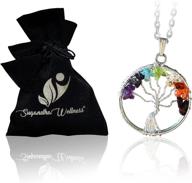 🌳 7 chakra tree of life pendant - enhances protection, purification, spirituality, intuition, awareness, connection, abundance, emotional balance, creativity, physical vitality, and grounding logo