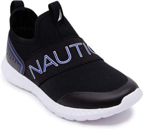 img 4 attached to Nautica Fashion Sneaker Running Youth Black