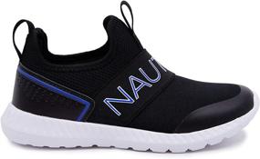 img 3 attached to Nautica Fashion Sneaker Running Youth Black