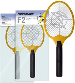 img 4 attached to 🦟 Koramzi Bug Zapper Racket Fly Swatter Mosquito Killer, Zap Mosquito - Indoor & Outdoor Pest Control F2 (Yellow)